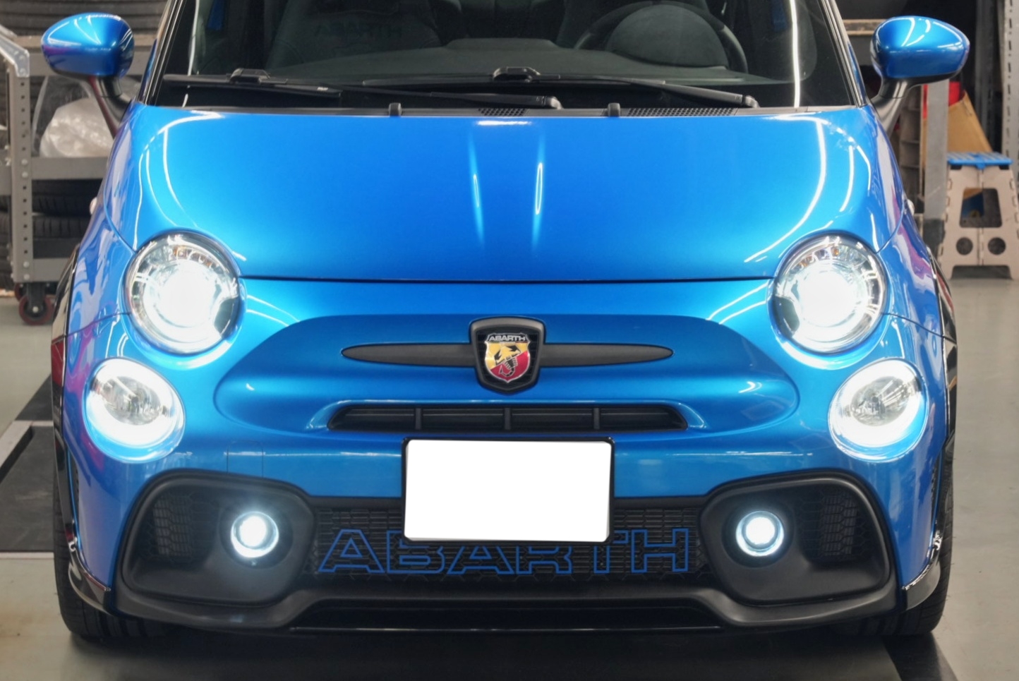 ABARTH695のフォグランプをLED化