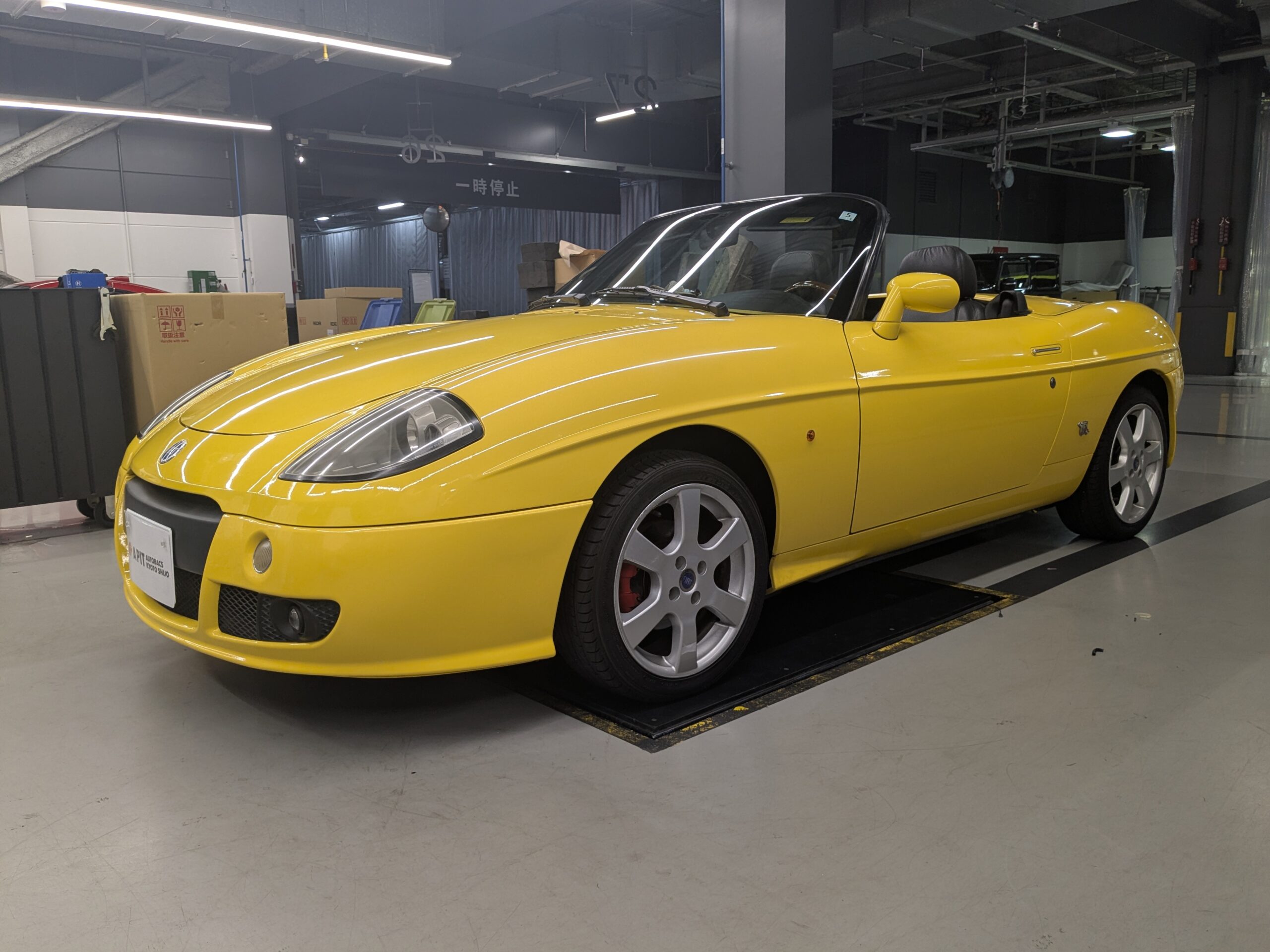 FIATバルケッタ+NARDIステアリング＆シフトノブ