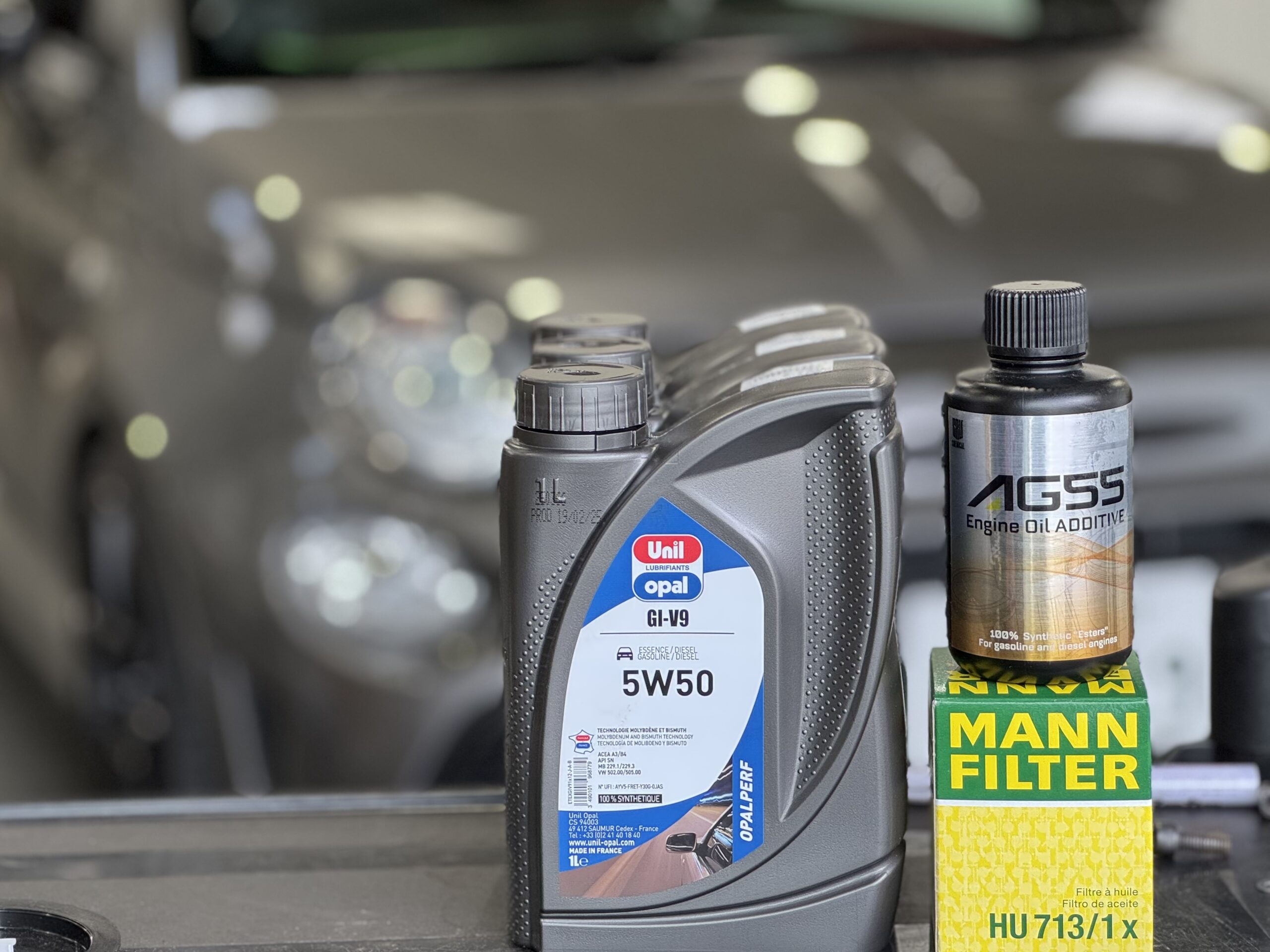 ABARTH595 エンジンオイル交換