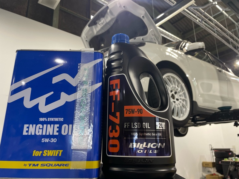 ZC33Sスイフトスポーツ オイル交換