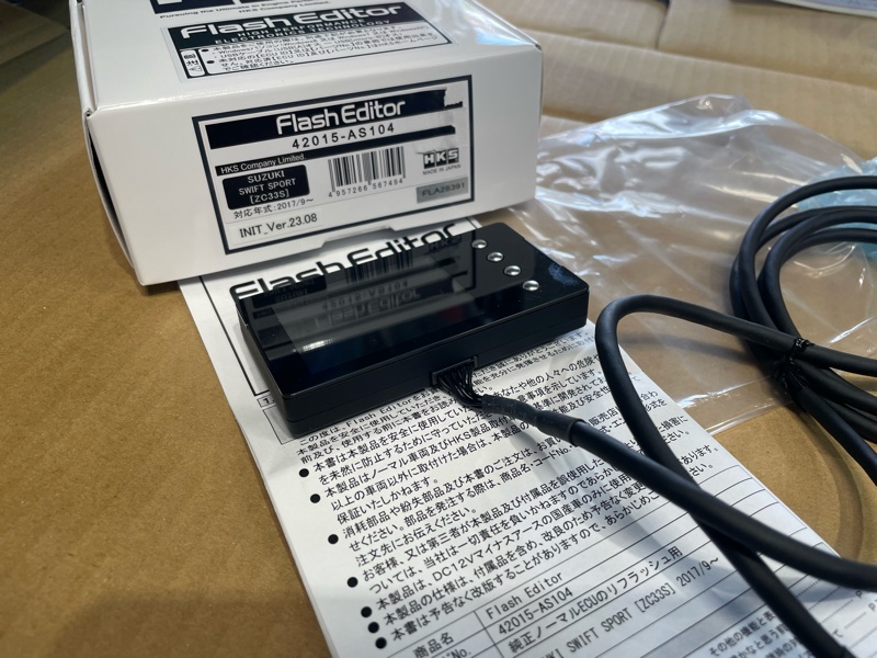 ZC33Sスイフトスポーツ フラッシュエディター