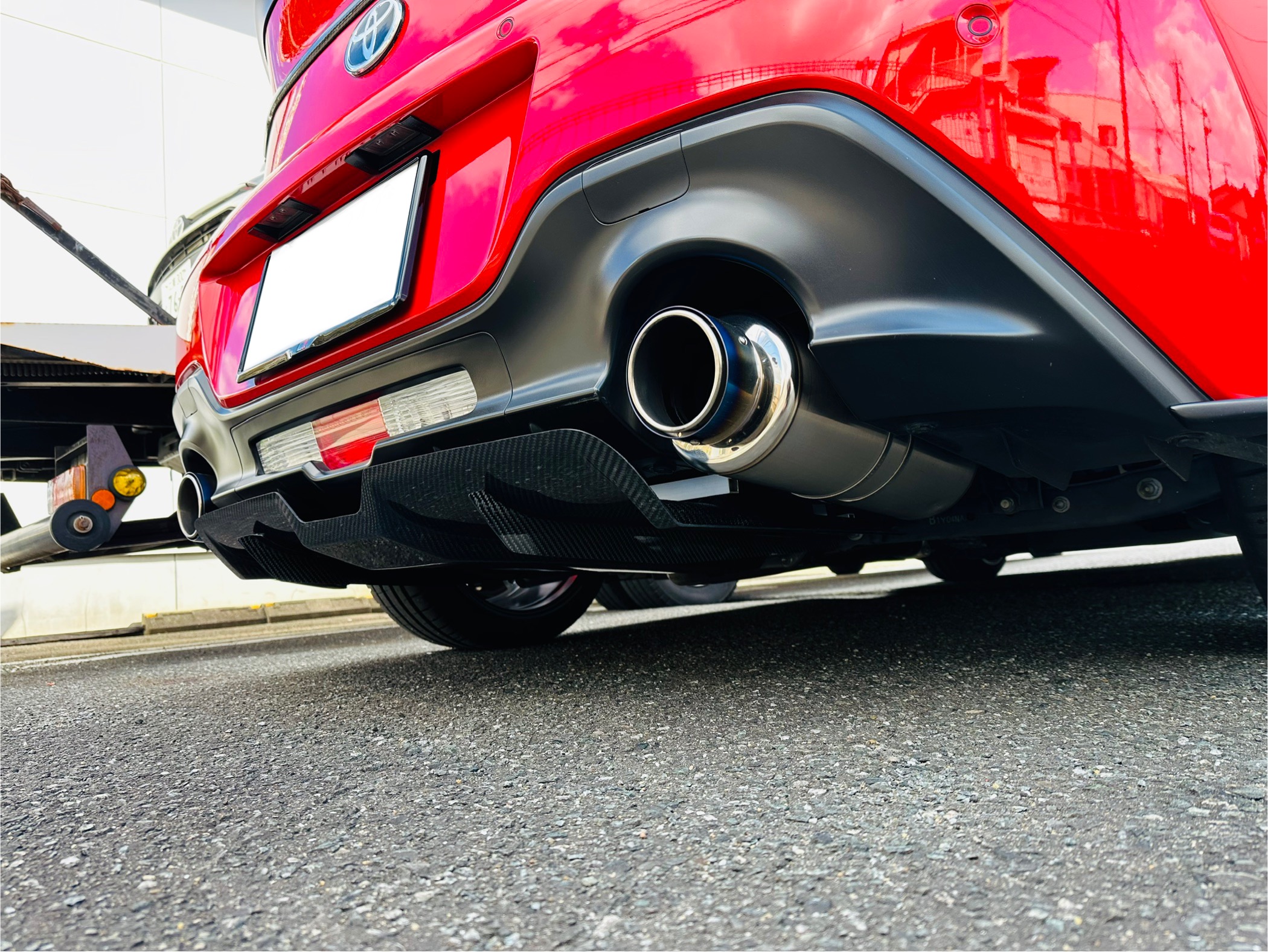 GR86にリアアンダーディフューザー取付