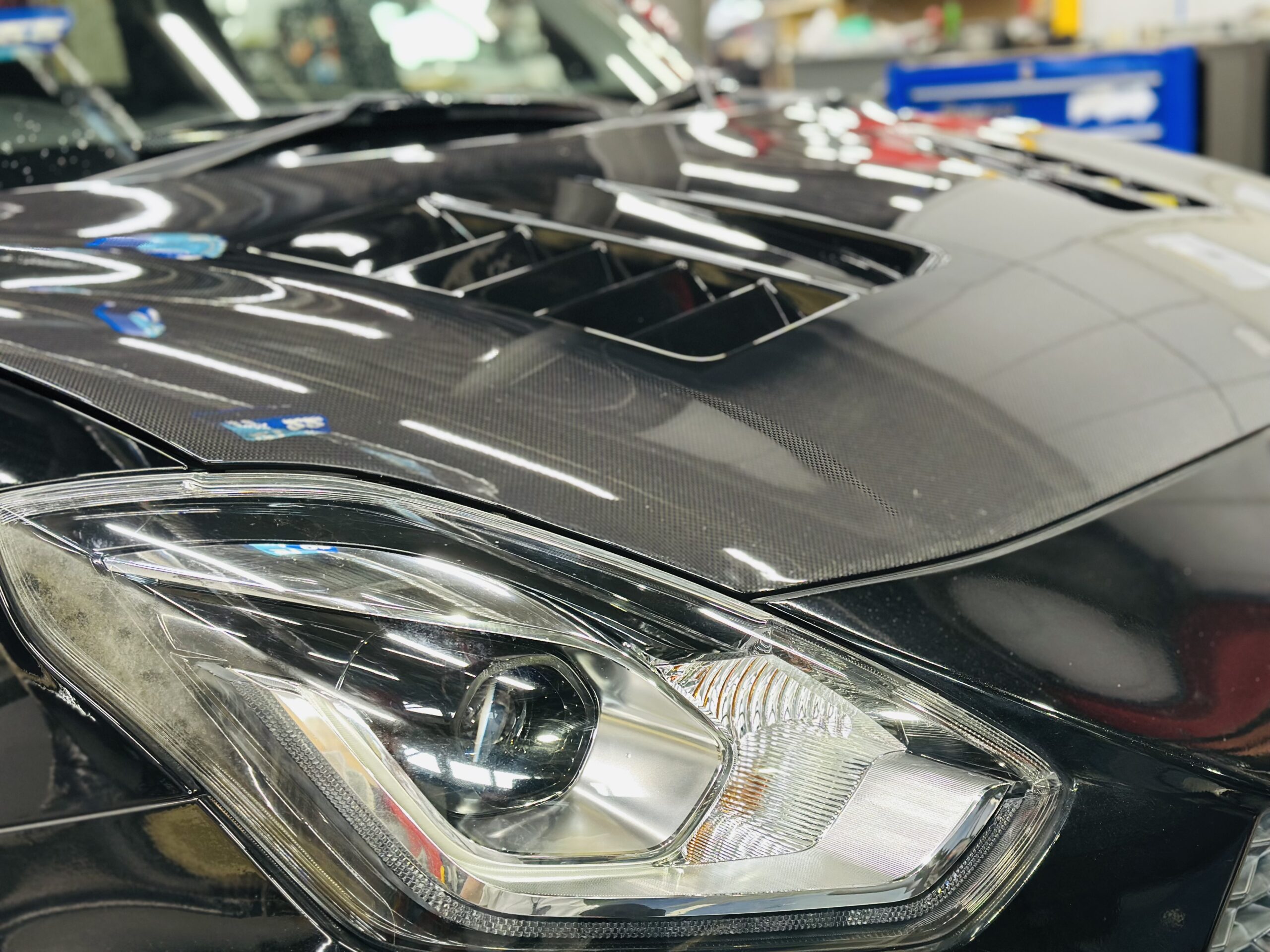 ZC33Sスイスポにボンネット取り付け