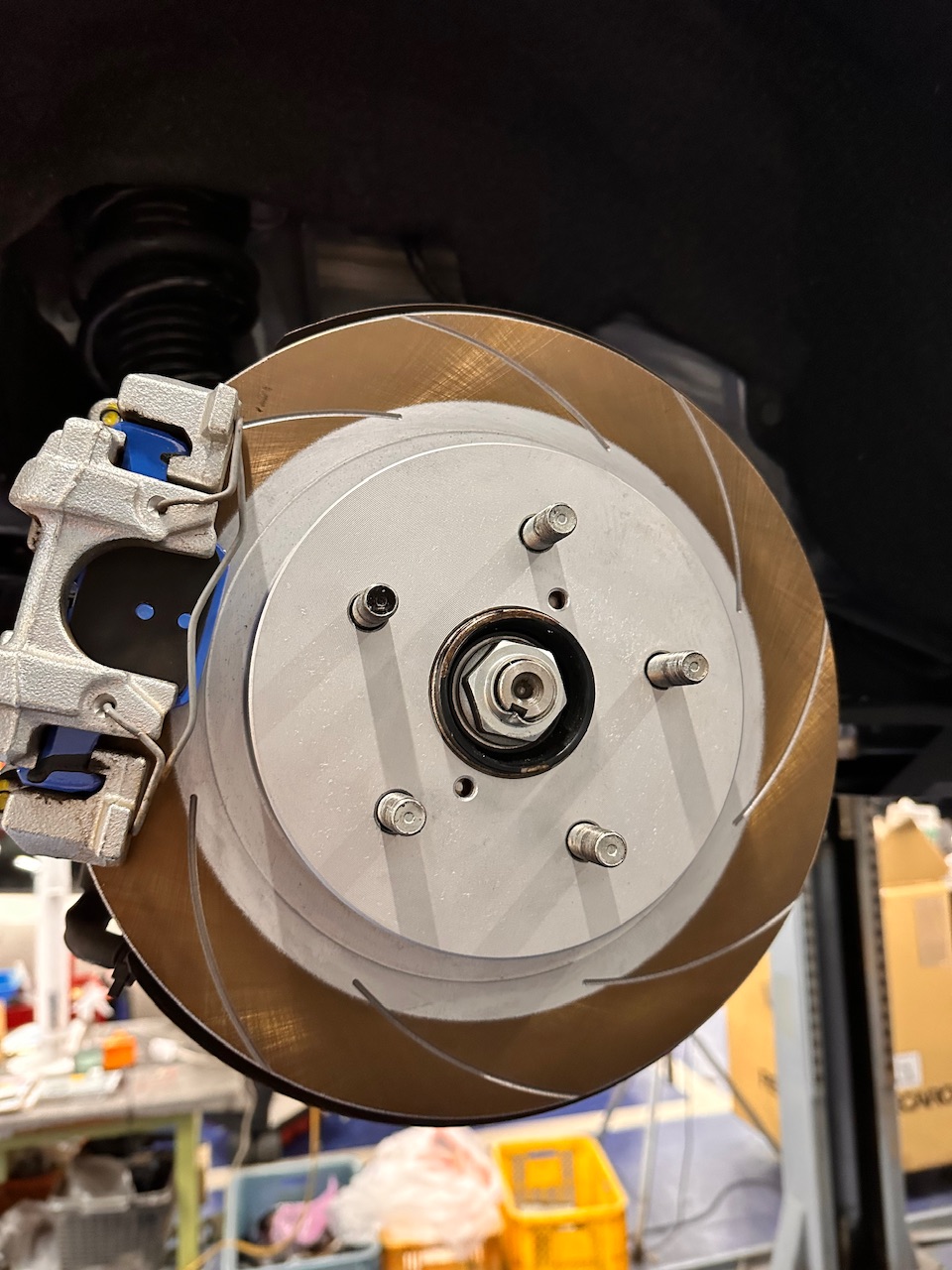 WRX VBHにローターパッド取り付け