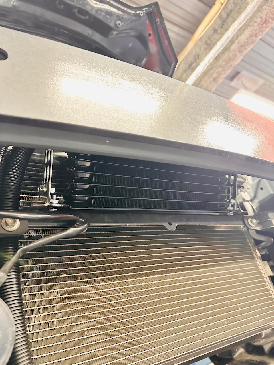 NDロードスターにオイルクーラー取り付け