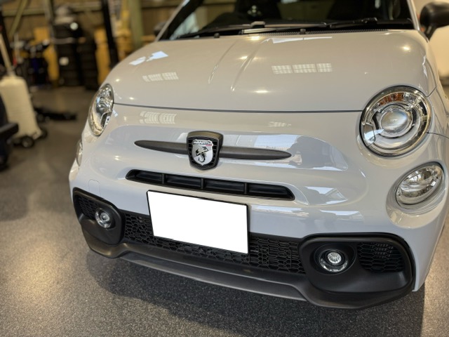 ABARTH595 ドレスアップ、補強パーツ取付け