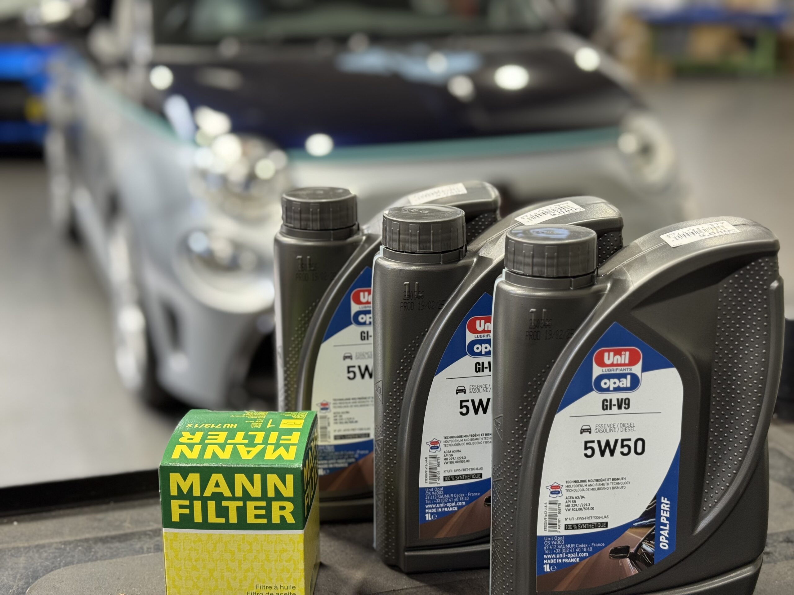 ABARTH 695 RIVALE APITオリジナルチタンボルト、エンジンオイル交換