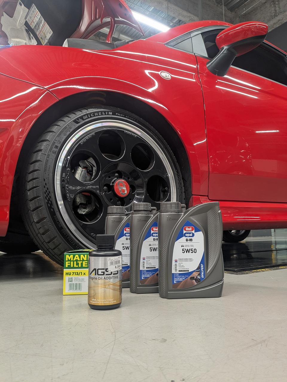 アバルト595×ユニオパールエンジンオイル/ASSO　AG55