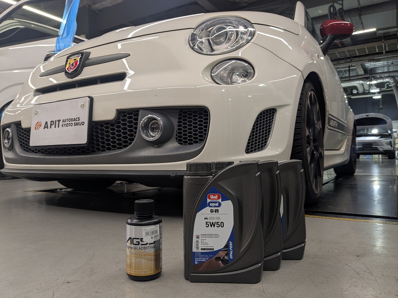 アバルト595×エンジンオイル交換