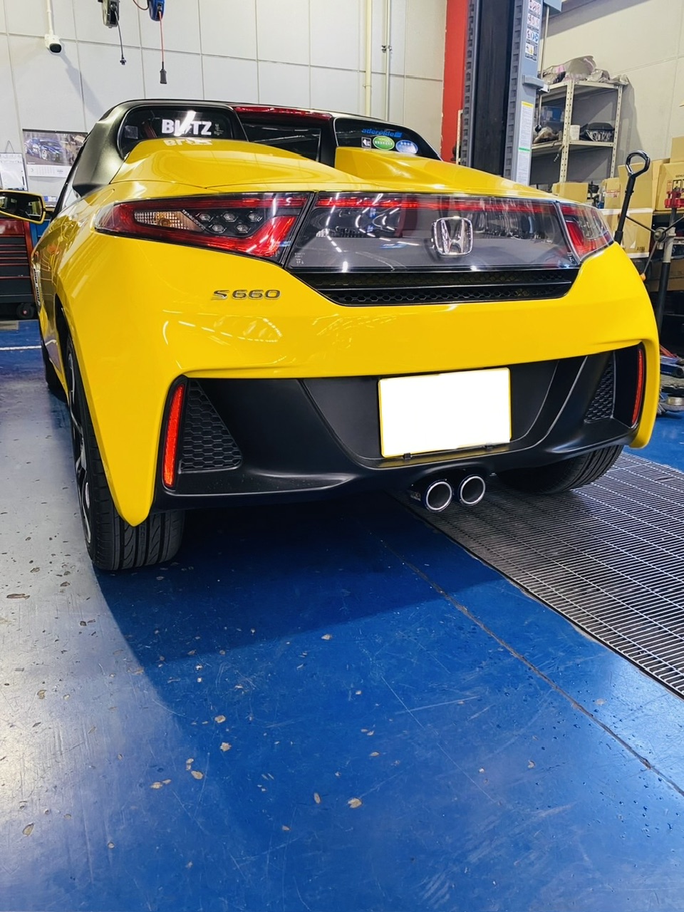 S660にマフラー取り付け