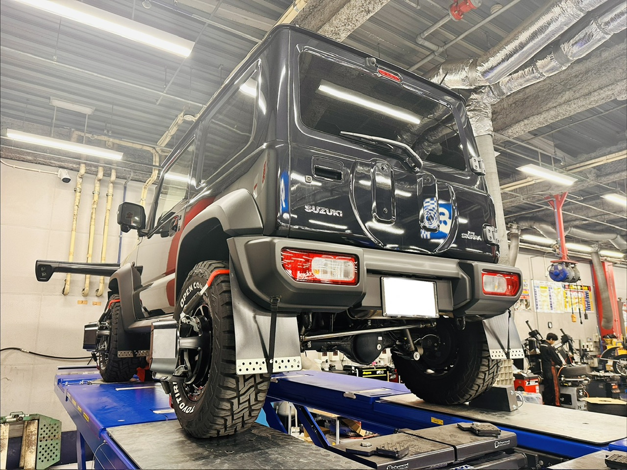 JB74シエラ　アライメント調整