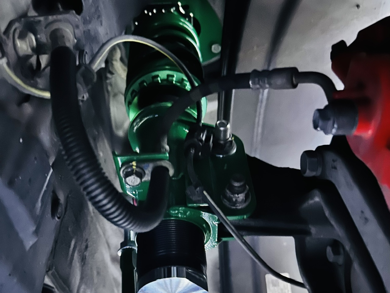 86に車高調取り付け