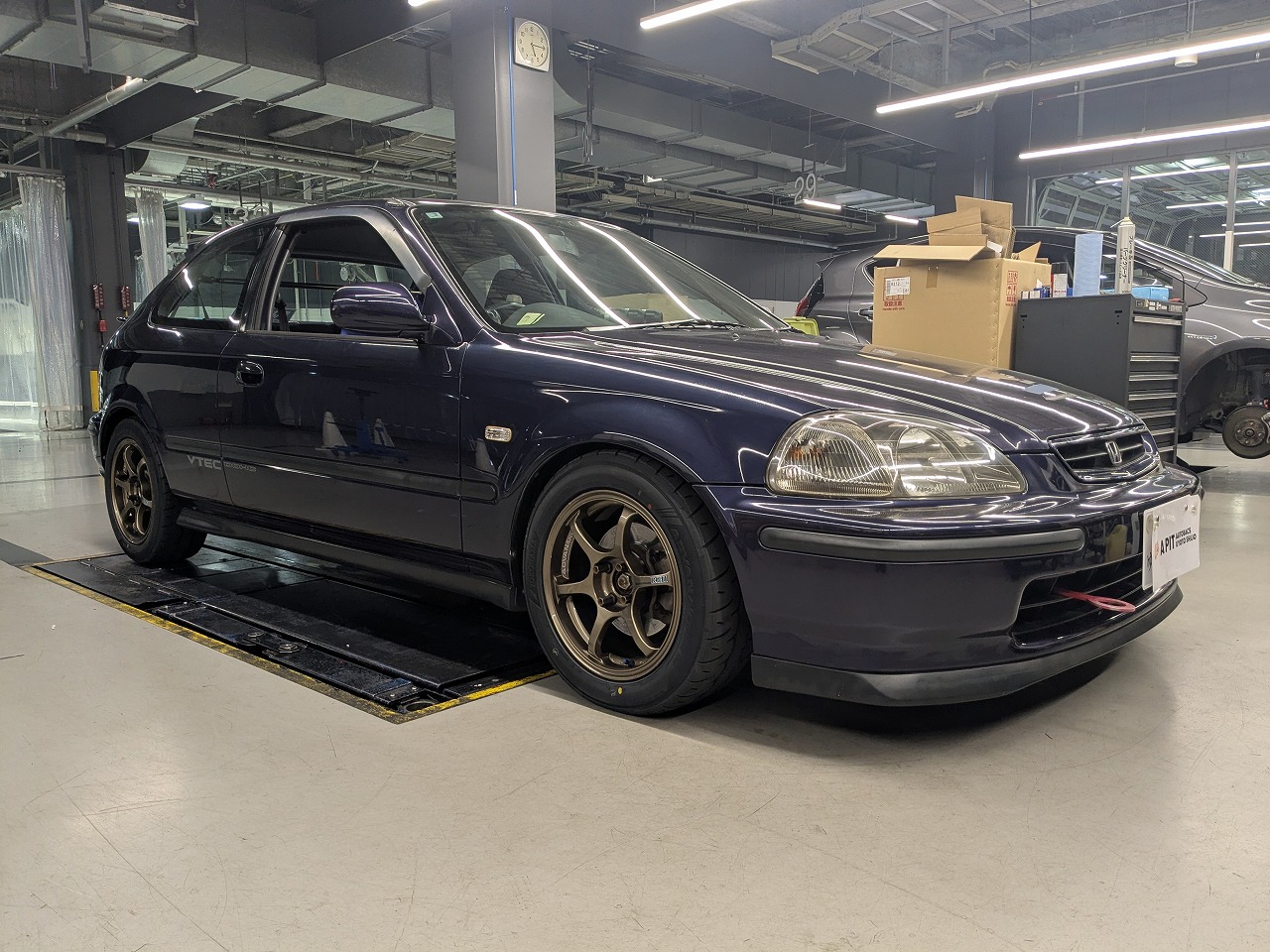 シビックEK４×Defi3連メーター