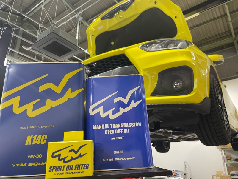 ZC33Sスイフトスポーツ オイル ブレーキメンテナンス