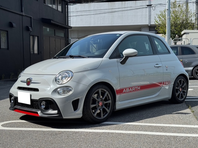 ABARTH595で車高調、APITオリジナルリヤスプリング取付け