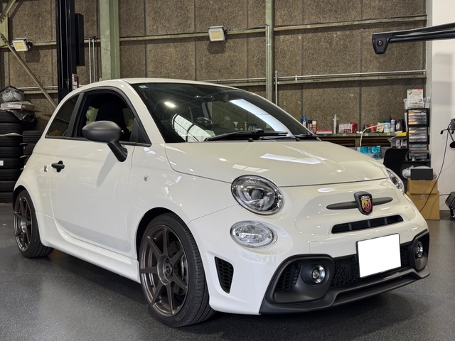 ABARTHF595 LaBuonoパフォーマンスサスペンションキットプラス、APITオリジナルメンバーボルトを取付け
